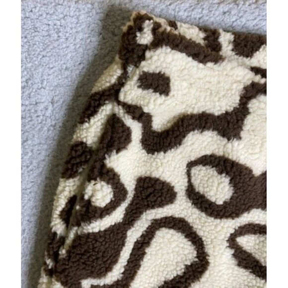 Parks Project Jogger Yellowstone Geyser High Pile Fleece Adult Sz M Brown NWOT - Picture 5 of 8